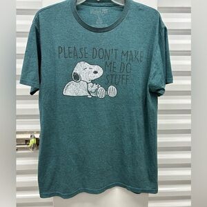 Peanuts Snoopy Dog Tee - Teal